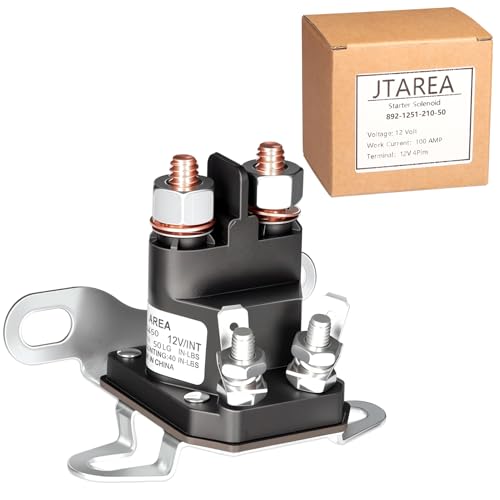 JTAREA 892-1251-210-50 Starter Magnetventil 12V Starterrelais Anlasserrelais Magnetschalter Starter Solenoid Anlasser Relais Kompatibel mit Trombetta 884-1221-210 von JTAREA