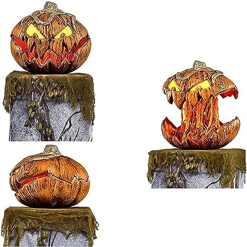 JTBDWOSK 2024 Neu für Spirit Halloween Gourdo Animatronic, Spirit Halloween Gourdo Kürbis Offenem Mund, Gruselige Dekorationen Vintage-Halloween-Dekor für Schlafzimmer, Hofparty,1 Stück von JTBDWOSK