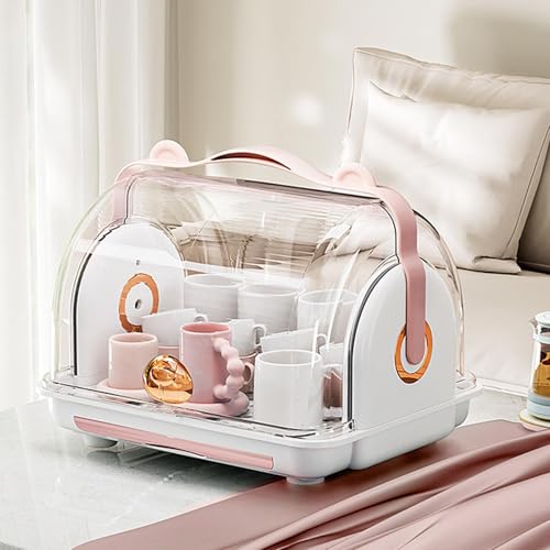 JTBDWOSK Babyflaschen-Trockengestelle Mit Staubschutzhülle, Tragbare Aufbewahrungsbox Für Kleinkinderflaschen Mit Großer Kapazität, Flaschen-Trockengestellbehälter Mit Abtropffläche,Rosa JTBDWOSK Babyflaschen-Trockengestelle Mit Staubschutzhülle, Tragbare Aufbewahrungsbox Für Kleinkinderflaschen Mit Großer Kapazität, Flaschen-Trockengestellbehälter Mit Abtropffläche,Rosa von JTBDWOSK