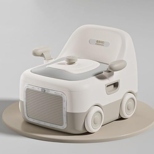 JTBDWOSK Babytopf mit praktischem Stauraum, 3-in-1 Potty Trainer & Kindertoilette für einfaches Töpfchentraining – Perfekter Toilettensitz für Kinder,Beige von JTBDWOSK