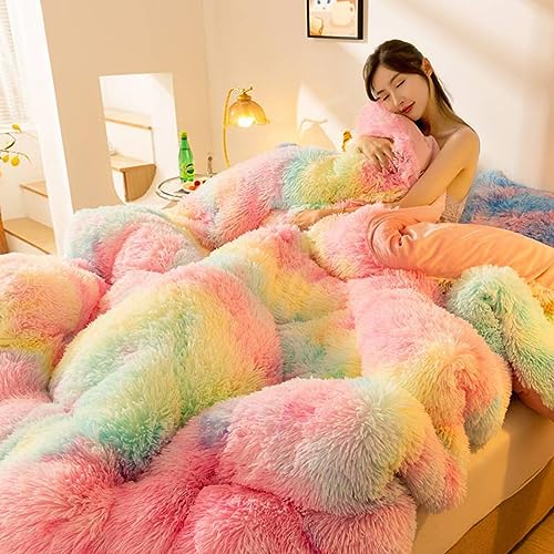JTBDWOSK Flauschige Kaschmir Steppdecken, Verdicken Steppdecken Verdicken Sie Lamm Kaschmir Decke Winter Weiche Warme Bettdecke Bettwäsche150x200cm(1.5kg),4,120x150cm（1.25kg） von JTBDWOSK