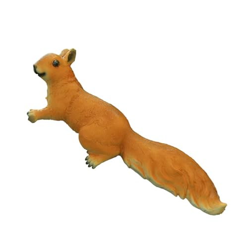JTBDWOSK Kletterndes Eichhörnchen, Garten-Eichhörnchen-Statue, Eichhörnchen-Figuren aus Kunstharz, Gartenfiguren, Landschaftsskulptur, Lustige Baumkletterer-Figur,E von JTBDWOSK