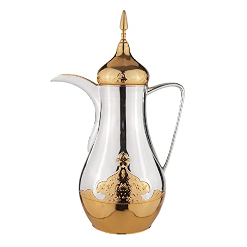 JTBDWOSK Marokkanische Teekanne 0.8L ABS Teekanne,Arabische Teekanne 24H Wärmedämmung Teekanne, mit Deckel Und Kunststoffgriff Passend für Familie Nachmittagstee Tischzubehör,1 von JTBDWOSK