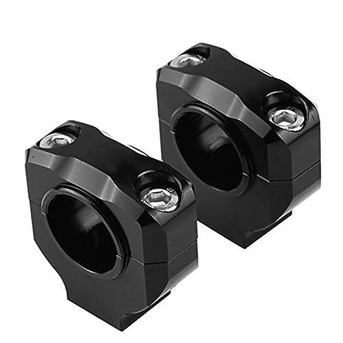 JTBDWOSK lenkerklemme 22mm + Motorrad Lenker Riser Clamp Aluminiumlegierung Universal Motorrad Lenkerhalterung Clif Lifter Bar Riser 28mm,Schwarz von JTBDWOSK
