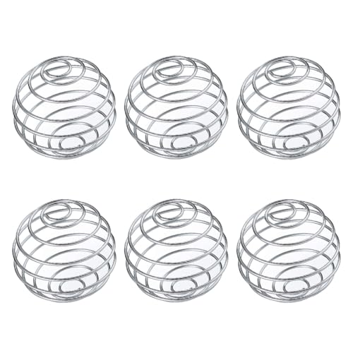 6 Stück Edelstahl Protein Shaker - Stainless Steel Mixing Ball Kugel Mixer für Sport Fitness Eiweiß Shaker Bottle Cup Wire Whisk für Blended Getränke von JTKREW