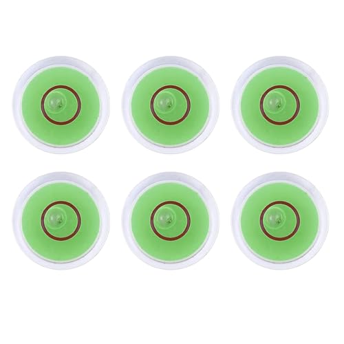 JTKREW 6 stück Bohr Libelle,Blanko Wasserwaage Libelle,Runde Libelle,Nivellierlibelle,Rundwasserwaage Wohnwagen,Dosenlibelle 12mm,Dosenlibelle Kleben von JTKREW