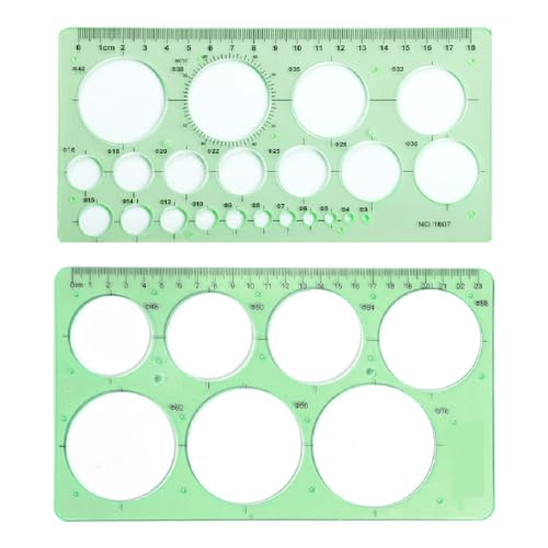 JTKREW Zeichenkreis-Vorlagen-Set, 2-teilig, Quilling-Vorlagen mit transparenten orangefarbenen digitalen Messlinealen für Büro- und Schulbau-Schalungszeichnungsvorlagen. JTKREW Zeichenkreis-Vorlagen-Set, 2-teilig, Quilling-Vorlagen mit transparenten orangefarbenen digitalen Messlinealen für Büro- und Schulbau-Schalungszeichnungsvorlagen. von JTKREW