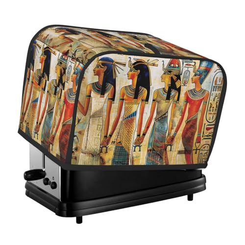 Toaster-Abdeckung für zwei Scheiben mit Frauen im alten Ägypten, Druck, Küche, kleine Geräte, Fingerabdruckschutz von JTKREZ