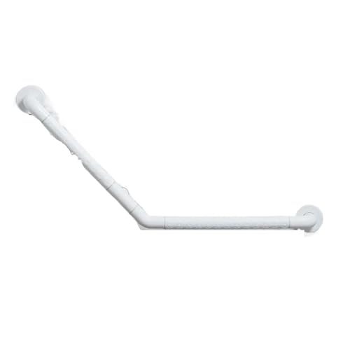 Haltegriff Dusche Haltegriff Badezimmer-Sicherheitszubehör 135-Grad-Handlauf Rutschfester Toiletten-Haltegriff Barrierefreier Griff aus Edelstahl(White 32cm) von JTKSSCS