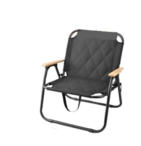 JTKSSCS Anglerstuhl Outdoor-Klappstuhl, Picknick-Angelstuhl, Camping, Tragbar Und Praktisch, Strandstuhl(Black Single Chair) von JTKSSCS