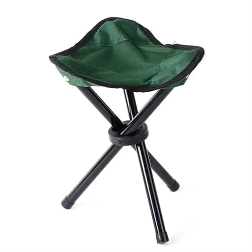 JTKSSCS Anglerstuhl Strandstühle, Outdoor, multifunktional, tragbar, Klapphocker, Dreieckshocker, leicht, Ultraleicht, for Camping, Angeln, Slacker-Stuhl(Green) von JTKSSCS