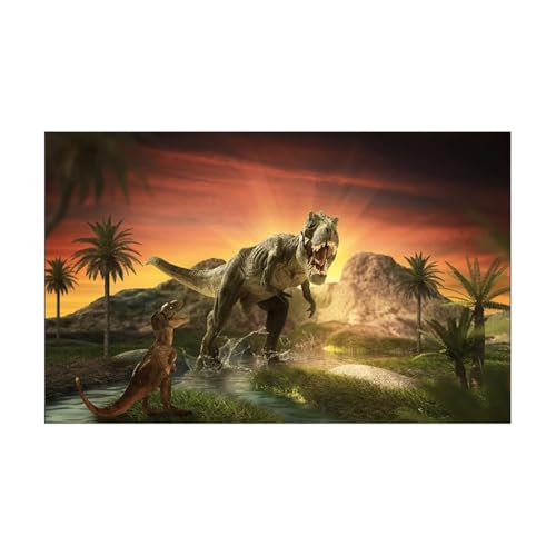 JTKSSCS Aquarium RüCkwand Aquarium Hintergrund Aufkleber Dinosaurier Poster Fisch Tank Dekoration Selbst Klebe Tapete Hintergrund(30x61cm) von JTKSSCS