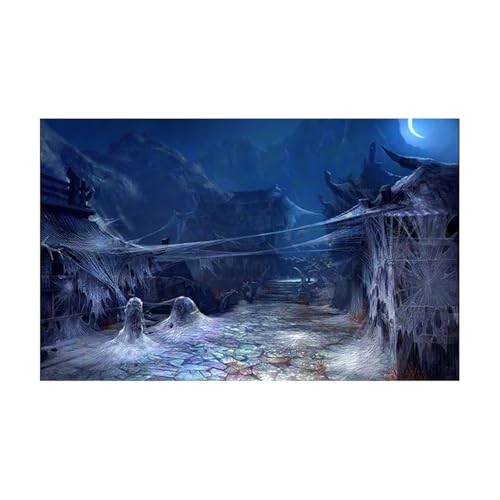 JTKSSCS Aquarium RüCkwand Aquarium Hintergrund Aufkleber Dorf Poster Fisch Tank Dekoration Selbst Klebe Tapete Hintergrund(50x100cm) von JTKSSCS