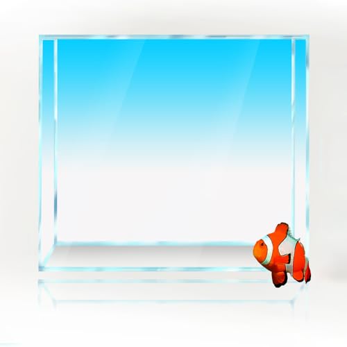 JTKSSCS Aquarium RüCkwand Fisch Tank Hintergrund Gradienten Einfache Druck Tapete Aquarium Hintergrund Dekorationen(Blue,40x160cm) von JTKSSCS