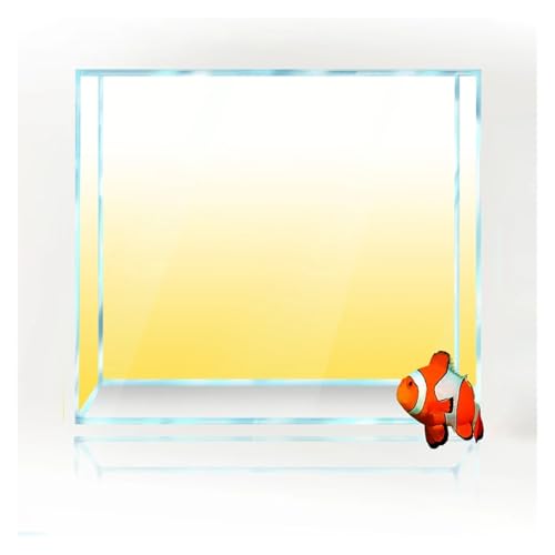 JTKSSCS Aquarium RüCkwand Fisch Tank Hintergrund Gradienten Einfache Druck Tapete Aquarium Hintergrund Dekorationen(Yellow,30x120cm) von JTKSSCS