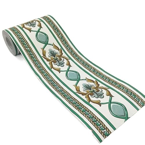 JTKSSCS BordüRe Selbstklebend 10 m selbstklebende PVC-Taillen-Wandverkleidung, Küche, Badezimmer, Sockelleiste, Hintergrund, Tapete, Aufkleber, Wohnzimmer, Heimdekoration(1 Roll-13) von JTKSSCS