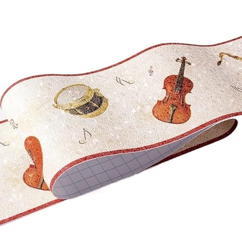 JTKSSCS BordüRe Selbstklebend 5 m wasserdichte Taillenlinien-Tapete for Badezimmer, selbstklebende Sockelleiste, Dekoration, Korridor, Bodenränder, Aufkleber(11) von JTKSSCS