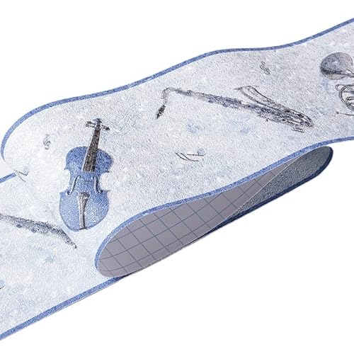 JTKSSCS BordüRe Selbstklebend 5 m wasserdichte Taillenlinien-Tapete for Badezimmer, selbstklebende Sockelleiste, Dekoration, Korridor, Bodenränder, Aufkleber(12) von JTKSSCS