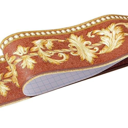 JTKSSCS BordüRe Selbstklebend 5 m wasserdichte Taillenlinien-Tapete for Badezimmer, selbstklebende Sockelleiste, Dekoration, Korridor, Bodenränder, Aufkleber(6) von JTKSSCS