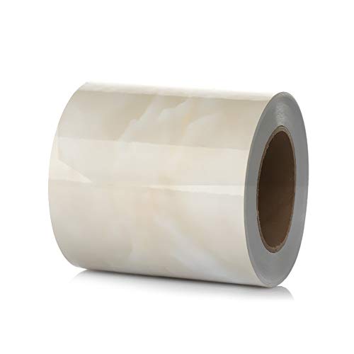 JTKSSCS BordüRe Selbstklebend 5M PVC Wasserdicht Taillenlinie Holz Marmor Selbstklebende Sockelleiste Tapete Wohnzimmer Dekor Vinyl Bordüre Wand Ecke Sticke(Beige1,12cm x 5m) von JTKSSCS