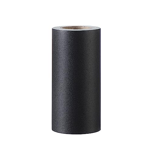 JTKSSCS BordüRe Selbstklebend 5M PVC Wasserdicht Taillenlinie Holz Marmor Selbstklebende Sockelleiste Tapete Wohnzimmer Dekor Vinyl Bordüre Wand Ecke Sticke(Black2,12cm x 5m) von JTKSSCS