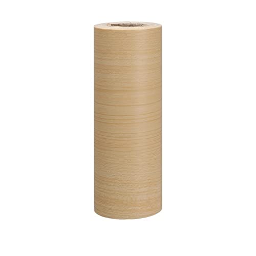 JTKSSCS BordüRe Selbstklebend Home Decor Sockelleiste Vinyl-Aufkleber, selbstklebende Holzfußleiste, Wandbordüren-Aufkleber, Taillenlinie, Tapete(Beige-12cm x 5m) von JTKSSCS