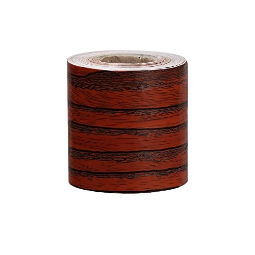 JTKSSCS BordüRe Selbstklebend Home Decor Sockelleiste Vinyl-Aufkleber, selbstklebende Holzfußleiste, Wandbordüren-Aufkleber, Taillenlinie, Tapete(Dark Brown-5cm x 5m) von JTKSSCS