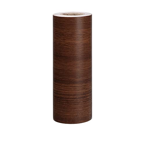 JTKSSCS BordüRe Selbstklebend Home Decor Sockelleiste Vinyl-Aufkleber, selbstklebende Holzfußleiste, Wandbordüren-Aufkleber, Taillenlinie, Tapete(Light Brown-12cmx5m) von JTKSSCS