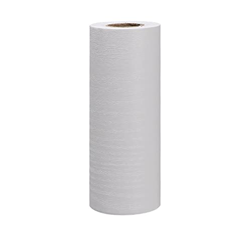 JTKSSCS BordüRe Selbstklebend Home Decor Sockelleiste Vinyl-Aufkleber, selbstklebende Holzfußleiste, Wandbordüren-Aufkleber, Taillenlinie, Tapete(White-12cm x 5m) von JTKSSCS