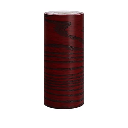 JTKSSCS BordüRe Selbstklebend Home Decor Sockelleiste Vinyl-Aufkleber, selbstklebende Holzfußleiste, Wandbordüren-Aufkleber, Taillenlinie, Tapete(Wine Red-12cm x 5m) von JTKSSCS