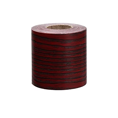 JTKSSCS BordüRe Selbstklebend Home Decor Sockelleiste Vinyl-Aufkleber, selbstklebende Holzfußleiste, Wandbordüren-Aufkleber, Taillenlinie, Tapete(Wine Red-5cm x 5m) von JTKSSCS