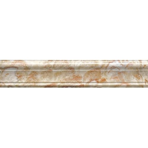 JTKSSCS BordüRe Selbstklebend PVC wasserdicht selbstklebend Taillenleiste Fußleistenaufkleber Wohnzimmer Küche Badezimmer Fliesendekor Wandaufkleber Tapetenbordüre(WB38-03) von JTKSSCS
