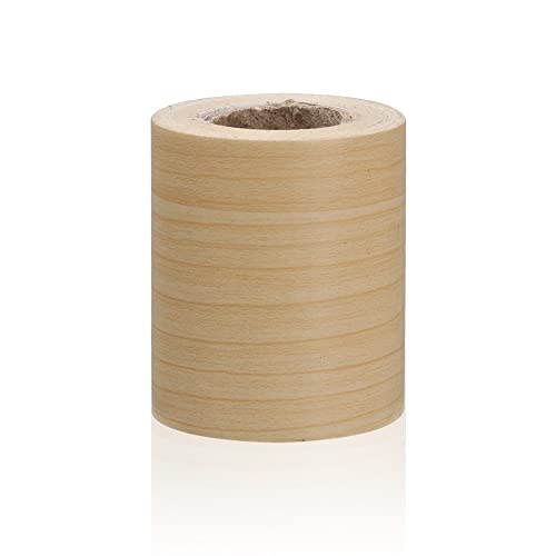 JTKSSCS BordüRe Selbstklebend Wasserdichte, selbstklebende PVC-Taillenlinie, Tapete, Holzmaserung, Wandbordüre, Aufkleber, Sockelleiste, Vinyl-Aufkleber, Heimdekoration(Beige,12cm x 5m) von JTKSSCS
