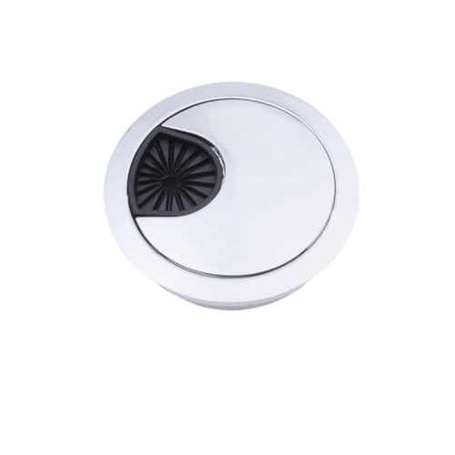 JTKSSCS Kabeldurchführung Schreibtisch-Drahtlochabdeckung aus Zinklegierung, Basis, Computer-Tülle, Tischkabel-Auslassanschluss, Oberflächenleitung, Box, Möbel-Hardware(Polish Finish,60mm) von JTKSSCS