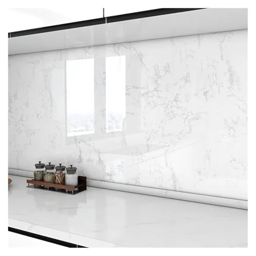 JTKSSCS Küchenfolie Küchenrückwand-Tapete, Kontaktpapier aus Aluminiumfolie for Abziehen und Aufkleben, selbstklebend, ölbeständig, hitzebeständig, Wandaufkleber(Color-3,40cm X 500cm) von JTKSSCS