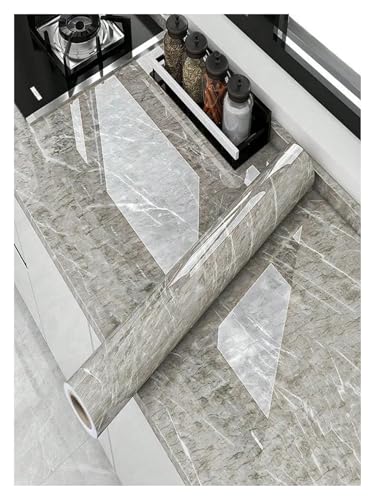 JTKSSCS Küchenfolie Küchenrückwand-Tapete, Kontaktpapier aus Aluminiumfolie for Abziehen und Aufkleben, selbstklebend, ölbeständig, hitzebeständig, Wandaufkleber(Color-7,40cm X 500cm) von JTKSSCS
