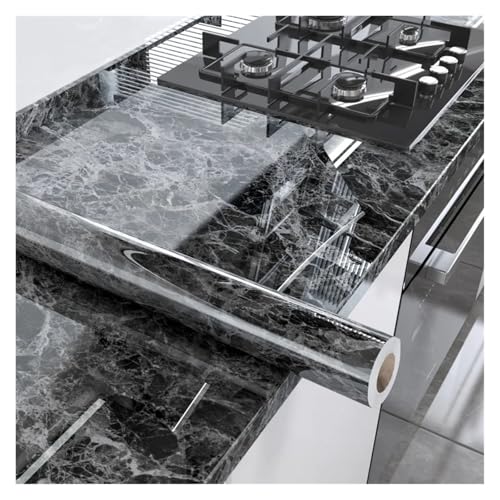 JTKSSCS Küchenfolie Selbstklebender Marmoraufkleber mit begrenzter Haftung, wasserdicht, ölbeständig, hochtemperaturbeständig, for Küchenmöbel, renovierte Tapete(Color 1) von JTKSSCS