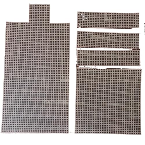 JTKSSCS Kunststoffgitter Hilfsblatt for Stricken und Weben, Kunststoff-Netzblatt, DIY-Tasche, DIY-Taschenzubehör, Easy Knit Helper(Style3) von JTKSSCS