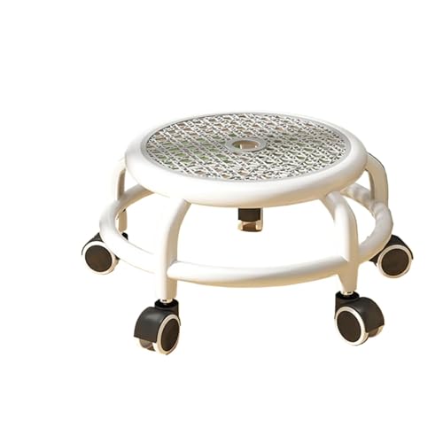 JTKSSCS Niedriger Rollhocker Mit Rollen Low Roller Seat Chair 360 Rotating Pedicure Stool Multipurpose Universal Wheel Stool for Home Office Library Salons Barber Shop(Gray A) von JTKSSCS