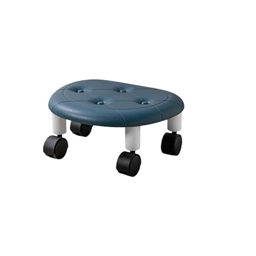 JTKSSCS Niedriger Rollhocker Mit Rollen Niedriger Rollhocker, tragbarer Flaschenzug, runder Hocker, Pedikürestuhl, niedrige Terrassenhocker, um 360 Grad drehbar, Zubehörboden for Zuhause(Grey) von JTKSSCS