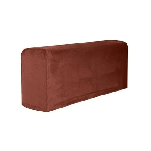 JTKSSCS Schonbezug Sofa 2 Stück Stretch Sofa Armlehnenbezüge Anti-Rutsch Liege Sessel Couch Arm Möbelschutz(Brown) von JTKSSCS