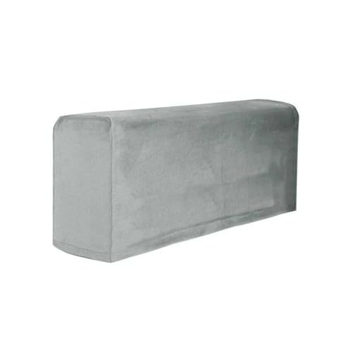 JTKSSCS Schonbezug Sofa 2 Stück Stretch Sofa Armlehnenbezüge Anti-Rutsch Liege Sessel Couch Arm Möbelschutz(Light Grey) von JTKSSCS
