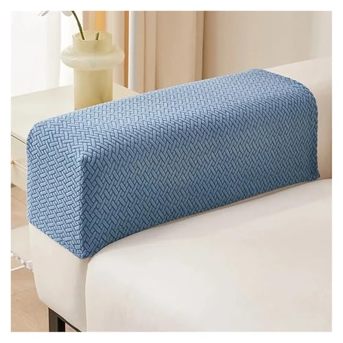 JTKSSCS Schonbezug Sofa 2 Stück geometrische Twill Jacquard Stretch Fleece Armlehnenbezüge for Sofa(Blue) von JTKSSCS