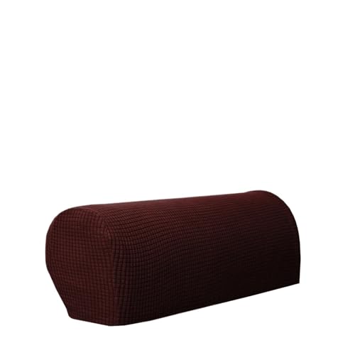 JTKSSCS Schonbezug Sofa 2 Teile/Satz Sofa Armlehne Abdeckungen Fleece Stretchy Stuhl Couch Arm Protector Stretch(Coffee) von JTKSSCS