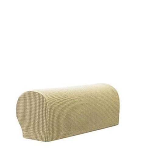JTKSSCS Schonbezug Sofa 2 Teile/Satz Sofa Armlehne Abdeckungen Fleece Stretchy Stuhl Couch Arm Protector Stretch(Khaki) von JTKSSCS
