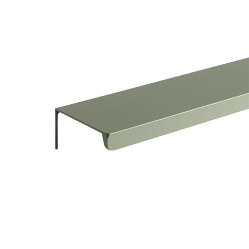 JTKSSCS Schrankgriffe Farbe Möbelgriffe Aluminiumlegierung Versteckte Lange Schrankgriffe Schubladenknöpfe Türbeschläge(Right Angle-Green,Length 250mm) von JTKSSCS