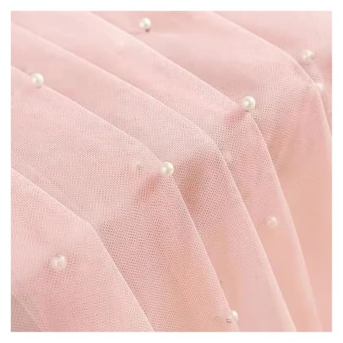 JTKSSCS Tischläufer 1PCS/4PCS 75 * 300CM Hochzeit Peral Tüll Tisch Läufer 10FT Sheer Voile Esstisch Dekoration(Pink,75X300CM_4PCS) von JTKSSCS