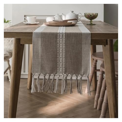 JTKSSCS Tischläufer Jacquard Geometrische Tisch Läufer Hochzeit Party Dekoration Esszimmer Hause Tisch Flagge Tuch(Color 01,33x330CM) von JTKSSCS
