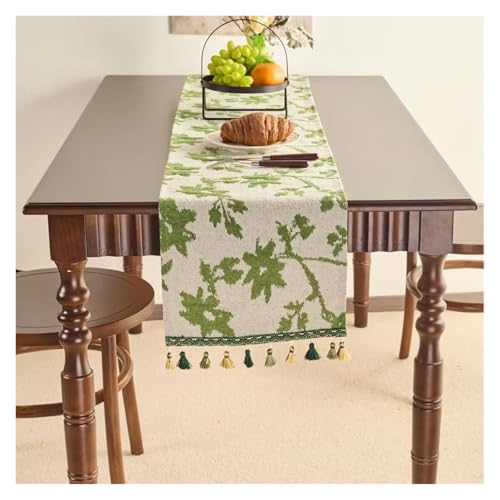 JTKSSCS Tischläufer Ländlichen Stil Tischläufer Ölgemälde Jacquard Tischdecke Läufer Schrank Lange Tisch Einstellung(Color10,33x120cm) von JTKSSCS