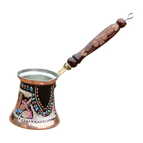 JTKSSCS TüRkische Kaffeekanne Turkiye Kaffeekanne Kaffeetasse Multifunktionale robuste handgefertigte Kupferkaffeekanne Türkischer Kupferkaffee von JTKSSCS